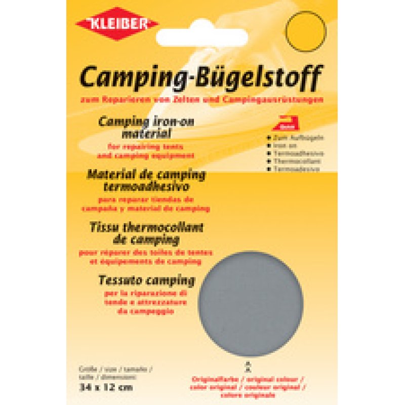KLEIBER Tissu thermocollant de camping, 340x120 mm, sable