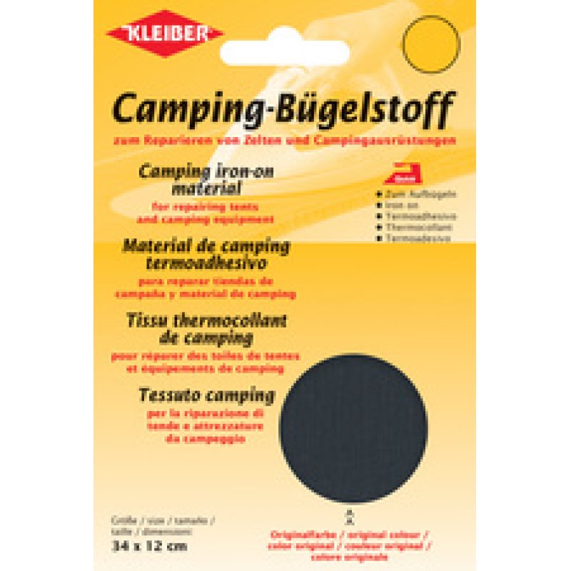 KLEIBER Tissu thermocollant de camping, anthracite