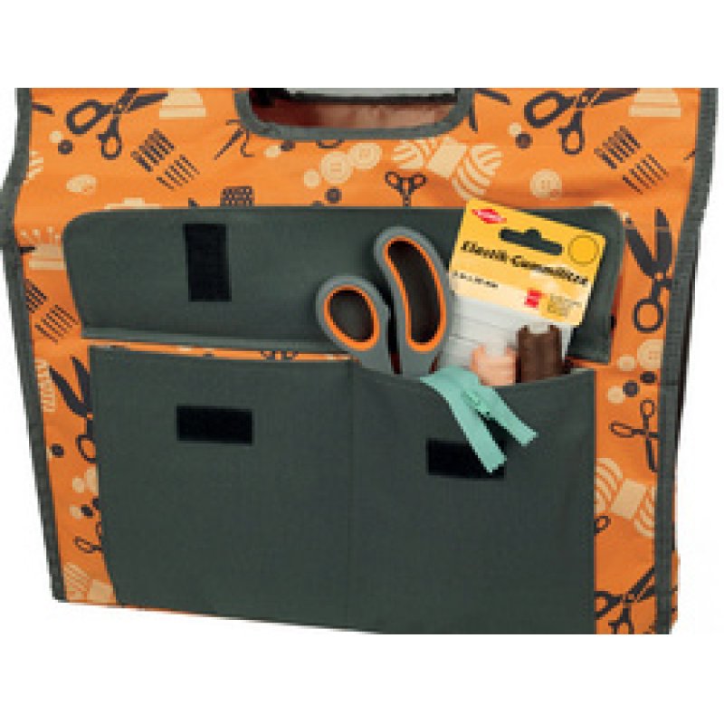KLEIBER Sac pour machine à coudre, orange/gris