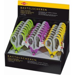 KLEIBER Ciseaux de bricolage, ronds, présentoir de 24