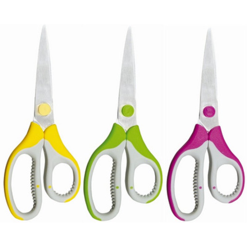 KLEIBER Ciseaux à usage domestique, ronds, présentoir de 24