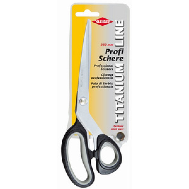 KLEIBER Schere Titanium, Länge: 230 mm, asymmetrisch