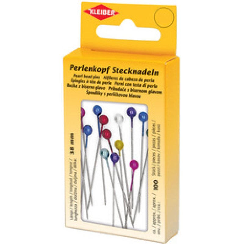 KLEIBER Epingle à tête de perle, dans une boîte métallique