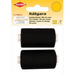 KLEIBER Fil à coudre, set de 2, noir