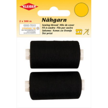 KLEIBER Fil à coudre, set de 2, noir