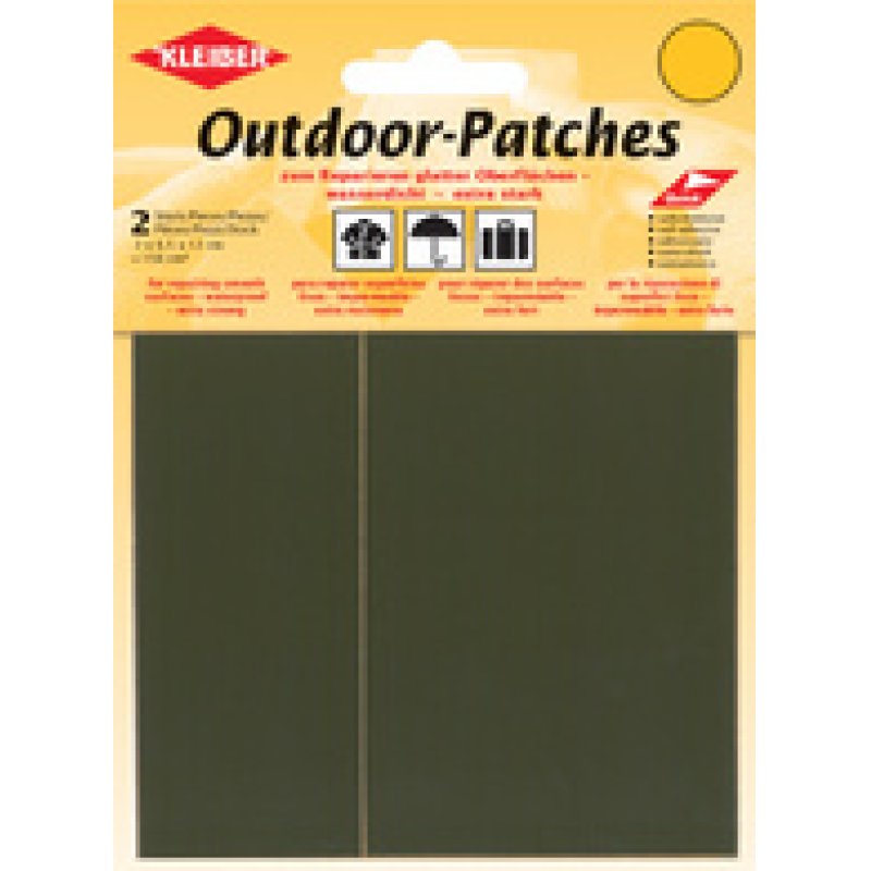 KLEIBER Patch d'extérieur, autocollant, 65 x 120 mm, olive