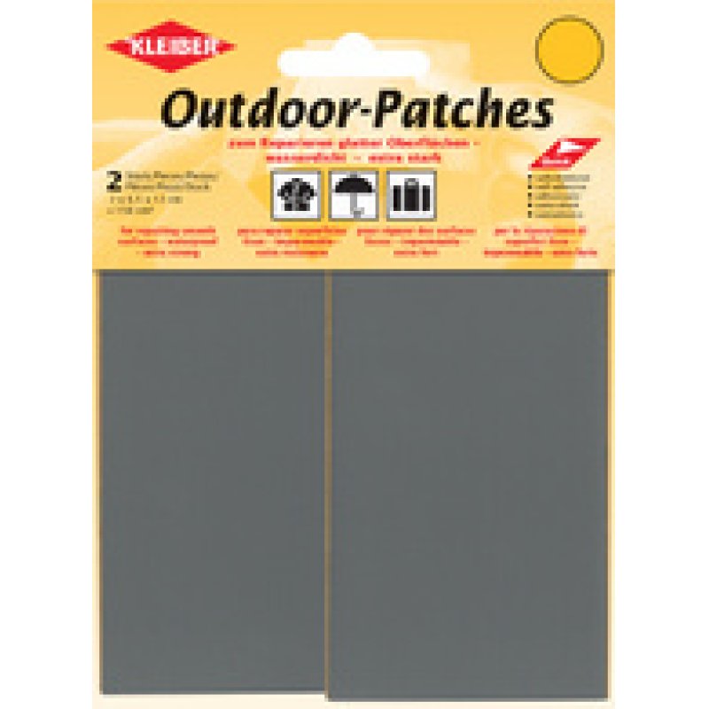 KLEIBER Patch d'extérieur, autocollant, 65 x 120 mm, gris