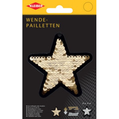 KLEIBER Etoile en sequins réversibles, violet-or