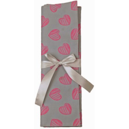 KLEIBER Pochette pour aiguilles à tricoter POIS, gris/rose
