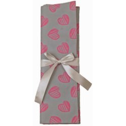 KLEIBER Pochette pour aiguilles à tricoter POIS, rose/blanc