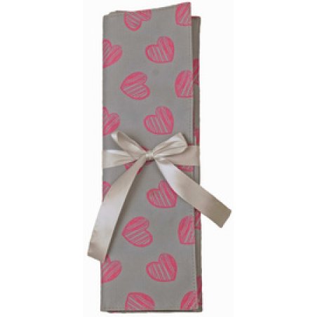 KLEIBER Pochette pour aiguilles à tricoter POIS, rose/blanc