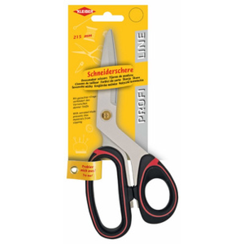 KLEIBER Ciseaux de couture Profiline, 215 mm, noir/rouge