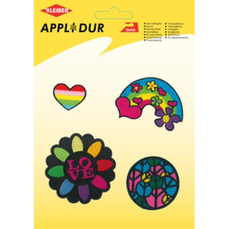 KLEIBER Assortiment d'applications "Lovely Heart", 5 motifs