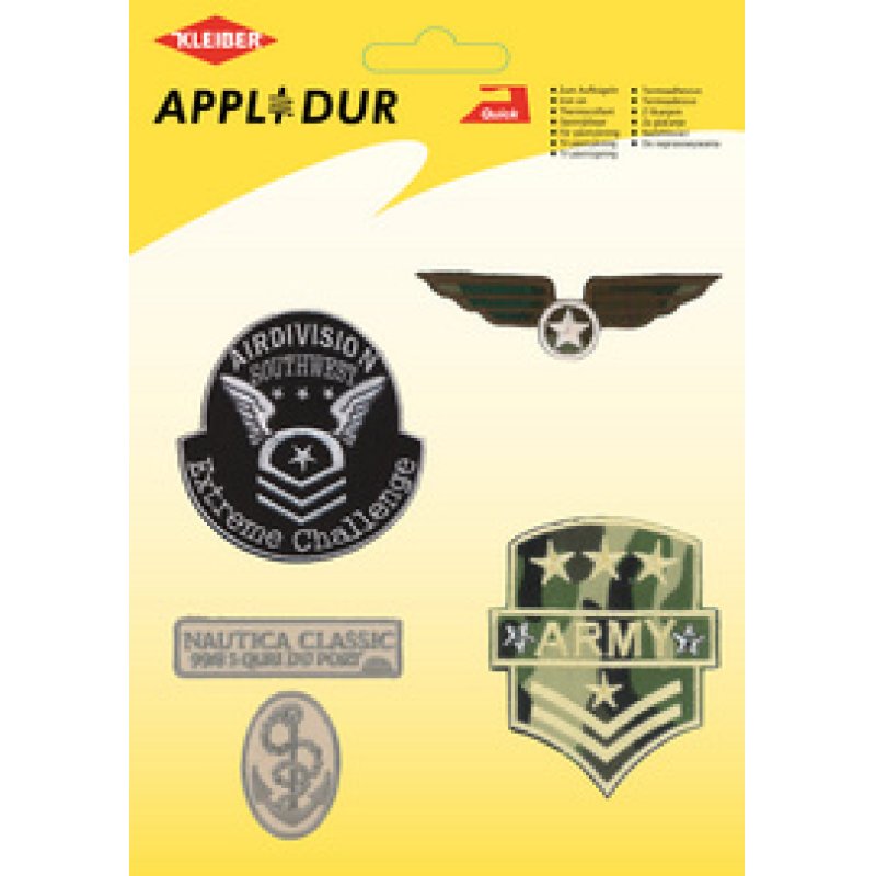 KLEIBER Assortiment d'applications "Jeans", 4 motifs