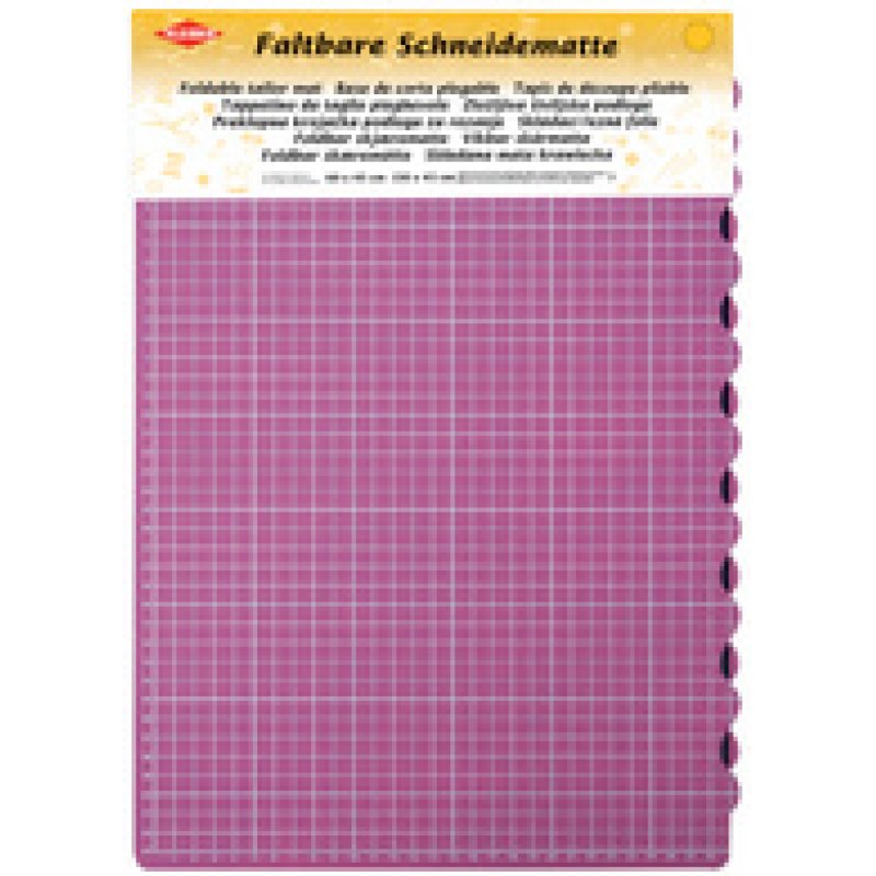 KLEIBER Tapis de coupe, A2, pliable, rose