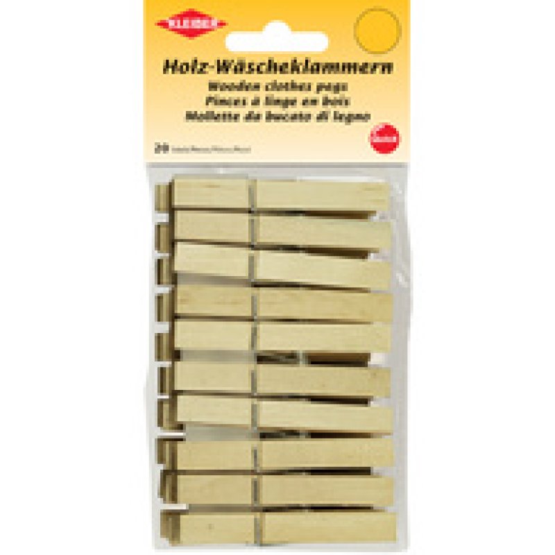 KLEIBER Pince à linge, en bois, longueur: 90 mm