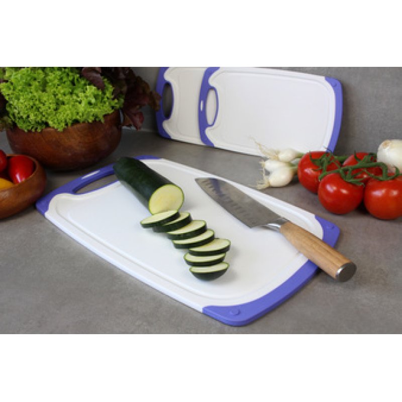 Linden Berg Planche à découper, 245 x 400 mm, blanc/orange