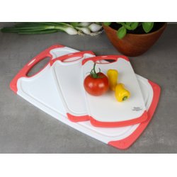 Linden Berg Planche à découper, 245 x 400 mm, blanc/violet