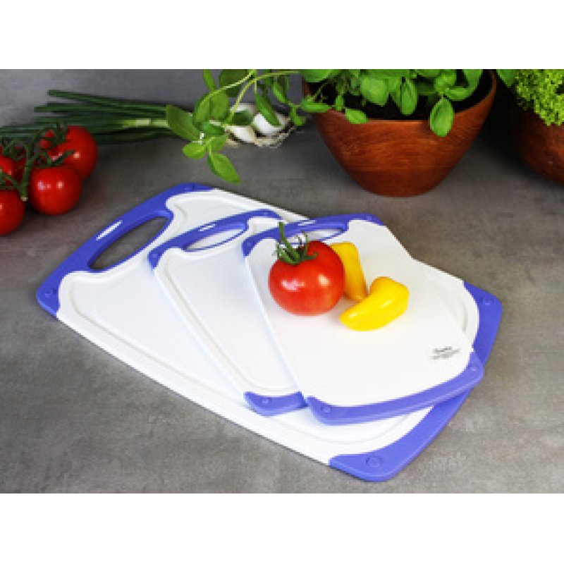 Linden Berg Planche à découper, 150 x 250 mm, blanc/violet