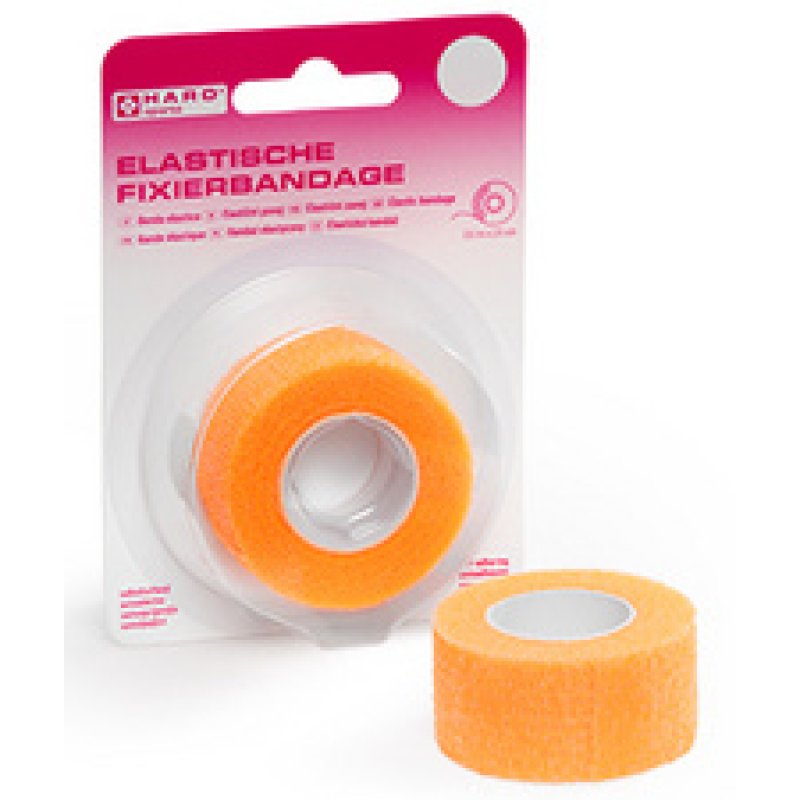 HARO Bande de fixation élastique, 25 mm x 2,5 m, orange