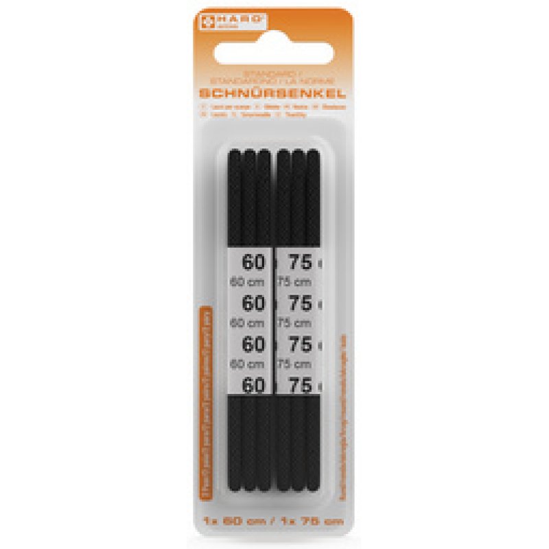 HARO Lacets Standard, rond, 600/750 mm, marron foncé