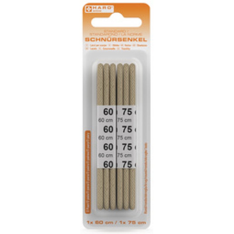 HARO Lacets Standard, rond, 600/750 mm, marron foncé