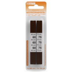 HARO Lacets Standard, plat, 600/750 mm, marron foncé