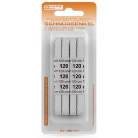 HARO Lacets Sport, plat, 1200 mm, noir