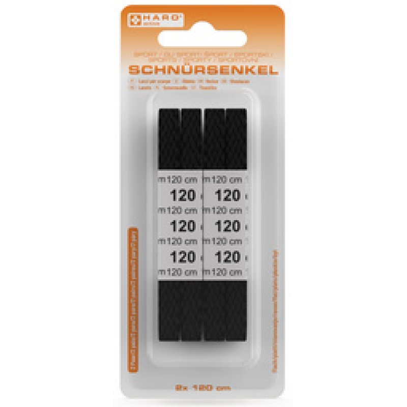 HARO Lacets Sport, plat, 900 mm, noir