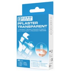 HARO Pansement transparent, hydrophobe, pack de 20