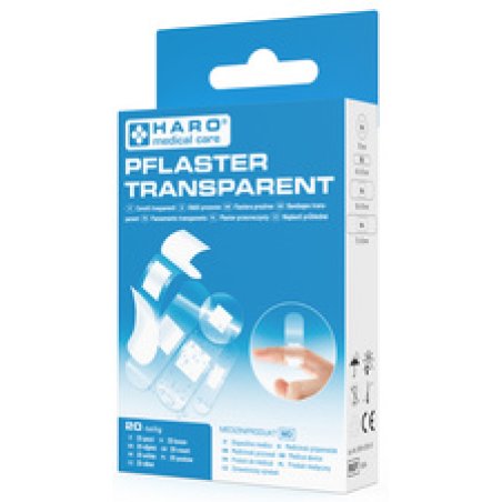 HARO Pansement transparent, hydrophobe, pack de 20