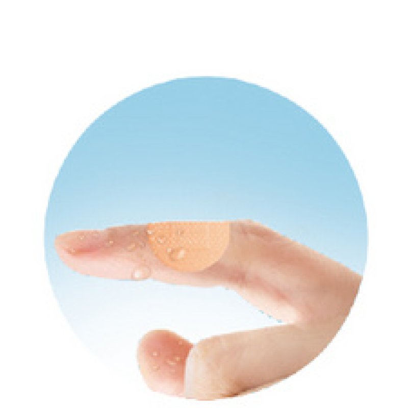 HARO Pansement imperméable, rond, couleur chair, pack de 20