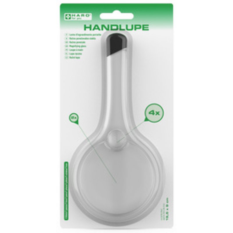 HARO Loupe à main, ronde, diamètre: 75 mm, transparent