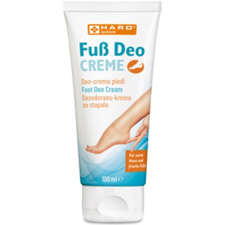 HARO Crème déodorant pour les pieds, tube de 100 ml