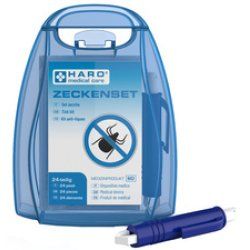 HARO Kit anti-tiques, 24 pièces, boîte de transport bleue