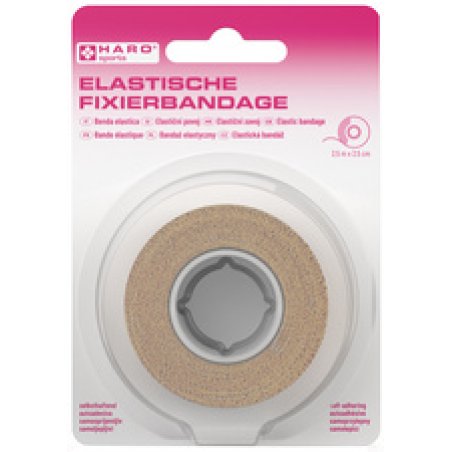 HARO Bande de fixation élastique, 25 mm x 2,5 m, rose