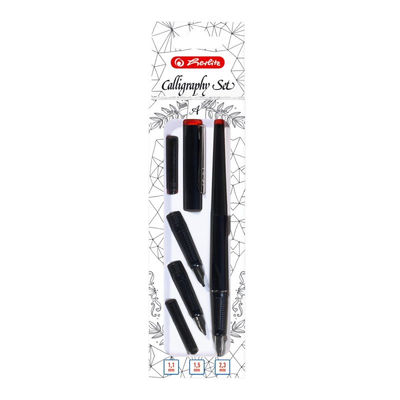 Herlitz 8623001 Ensemble de stylos Noir 5 pièce(s)