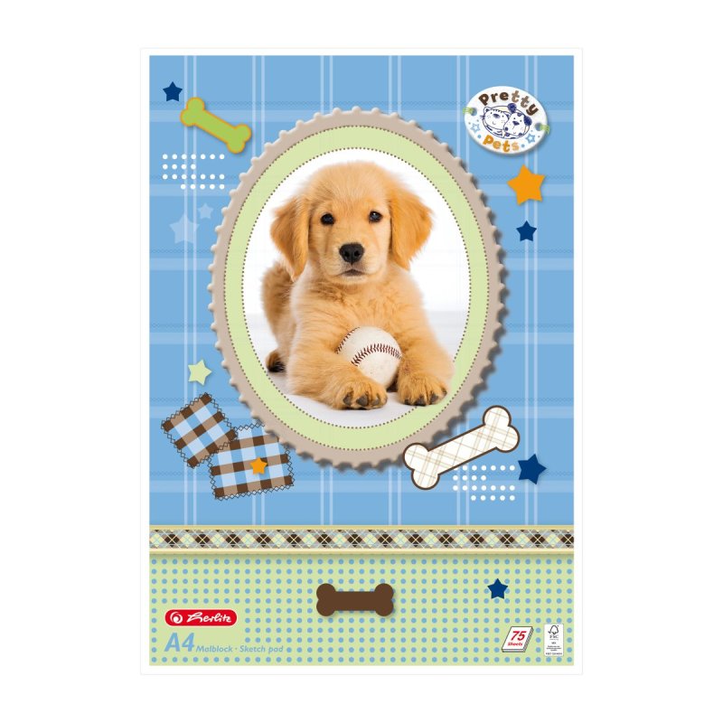 Herlitz 10089019 bloc-notes A4 75 feuilles Multicolore