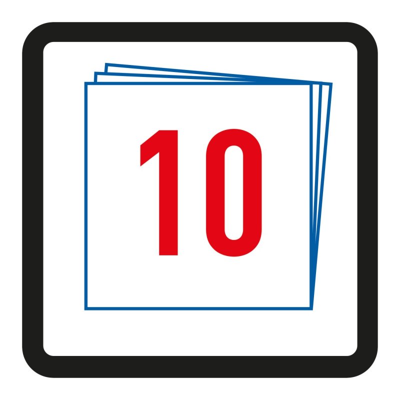 herlitz Bloc à dessin A3, 100 g/m2, 10 feuilles