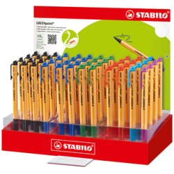 STABILO Feutre GREENpoint, présentoir en carton de 48