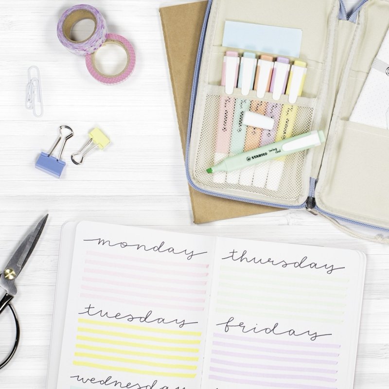 STABILO swing cool Pastel marker 4 pc(s) Chisel tip Blue, Green, Pink, Purple