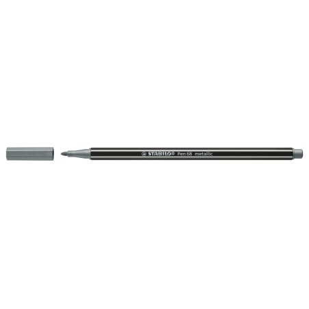 STABILO Pen 68 metallic felt pen Medium Silver 1 pc(s)