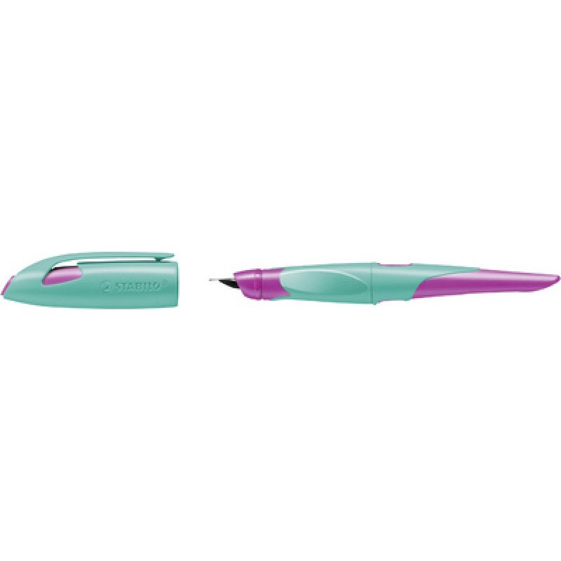 STABILO Stylo plume EASYbirdy R, droitiers, violet/jaune