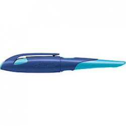 STABILO Stylo plume EASYbirdy R, droitiers, bleu/azur