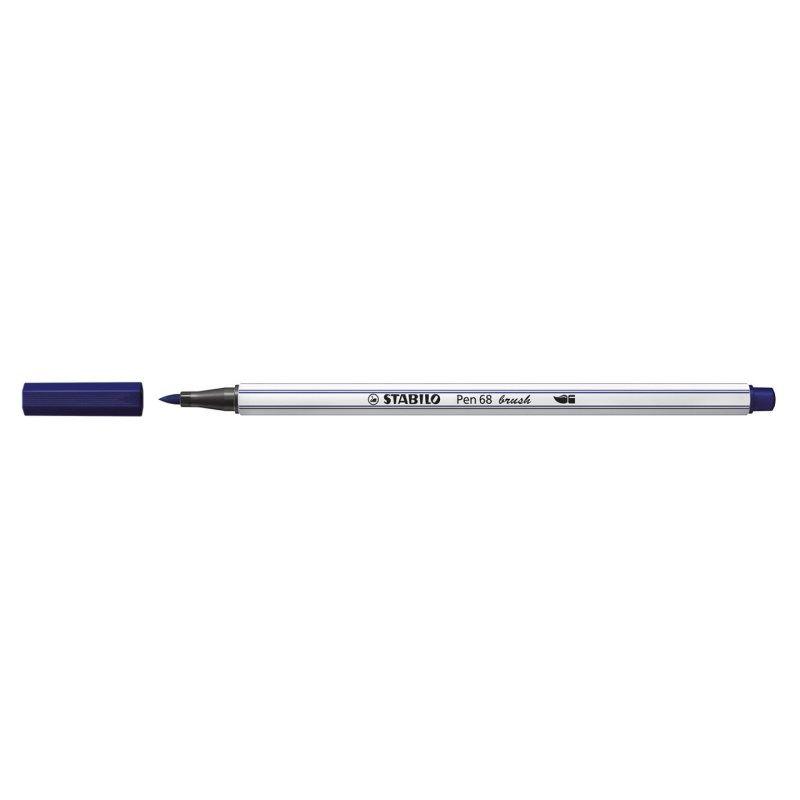 STABILO Pen 68 brush stylo-feutre Bleu 1 pièce(s)