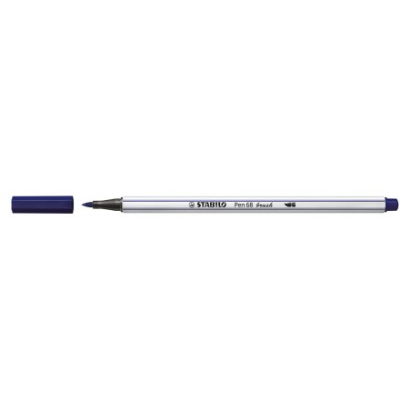 STABILO Feutre pinceau Pen 68 brush, bleu de Prusse