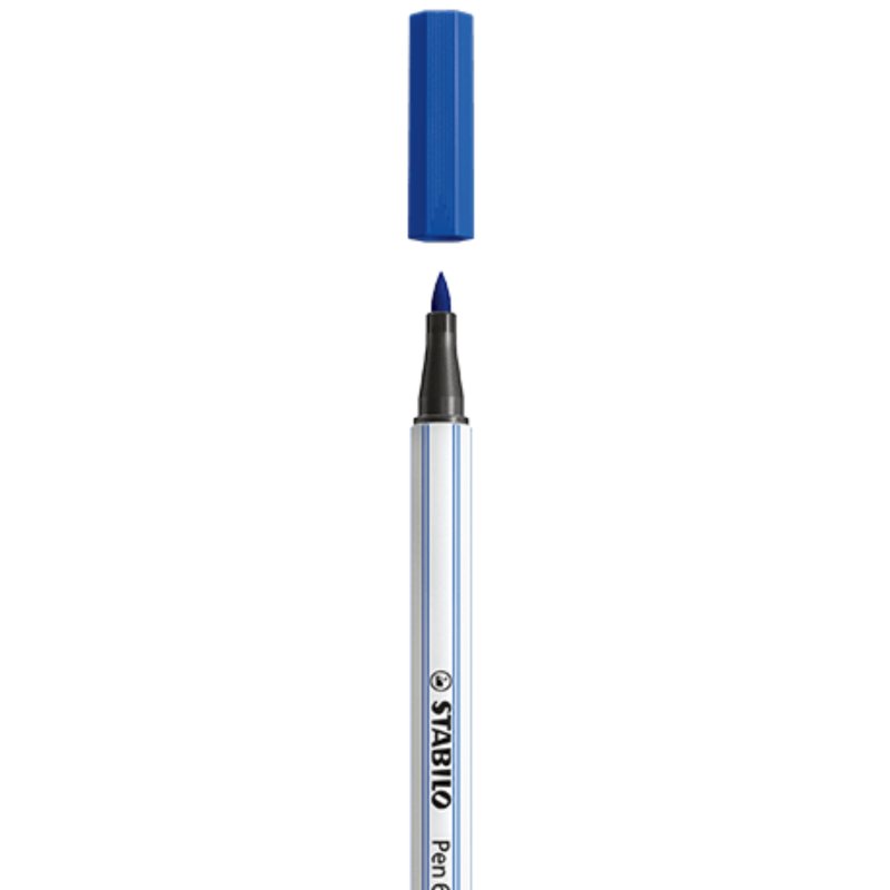 STABILO Pen 68 brush felt pen Blue 1 pc(s)