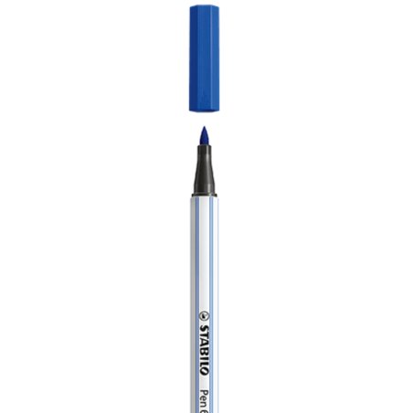 STABILO Pen 68 brush stylo-feutre Bleu 1 pièce(s)