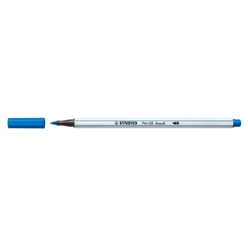STABILO Pen 68 brush stylo-feutre Bleu 1 pièce(s)