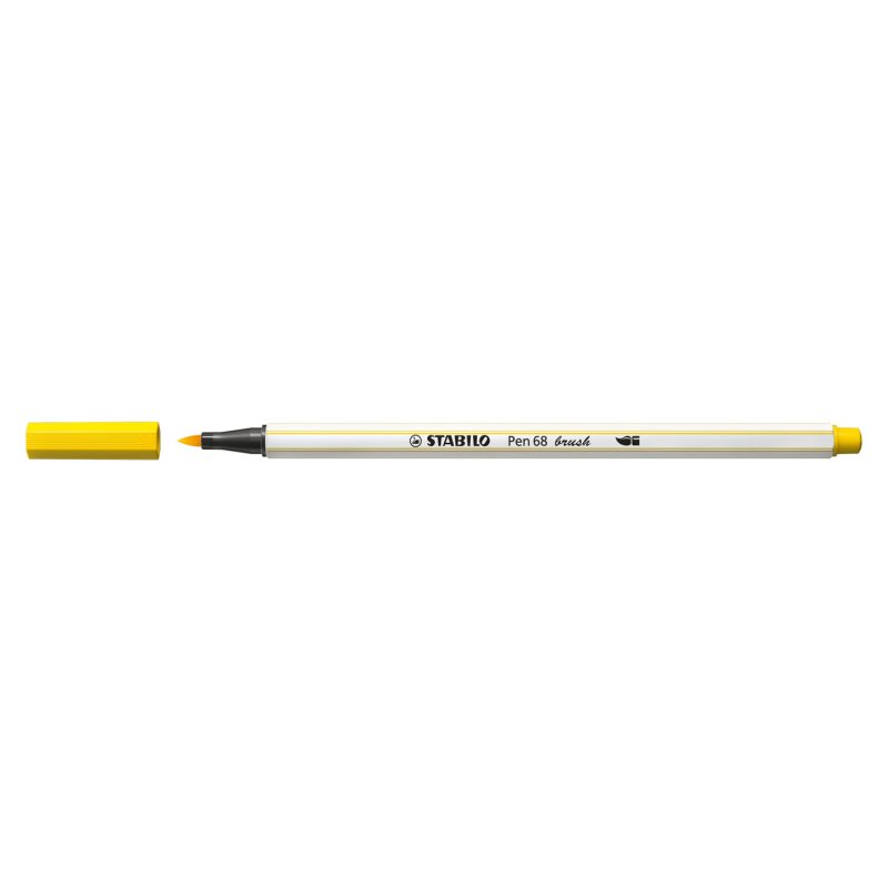 STABILO Pen 68 brush felt pen Medium Yellow 1 pc(s)